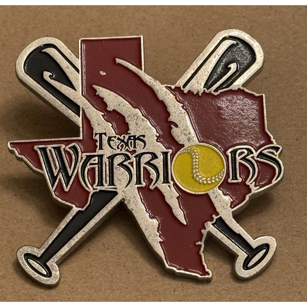 Texas WarriorsFastpitch Softball Memorabilia Sports Girl Women Lapel Trading Pin